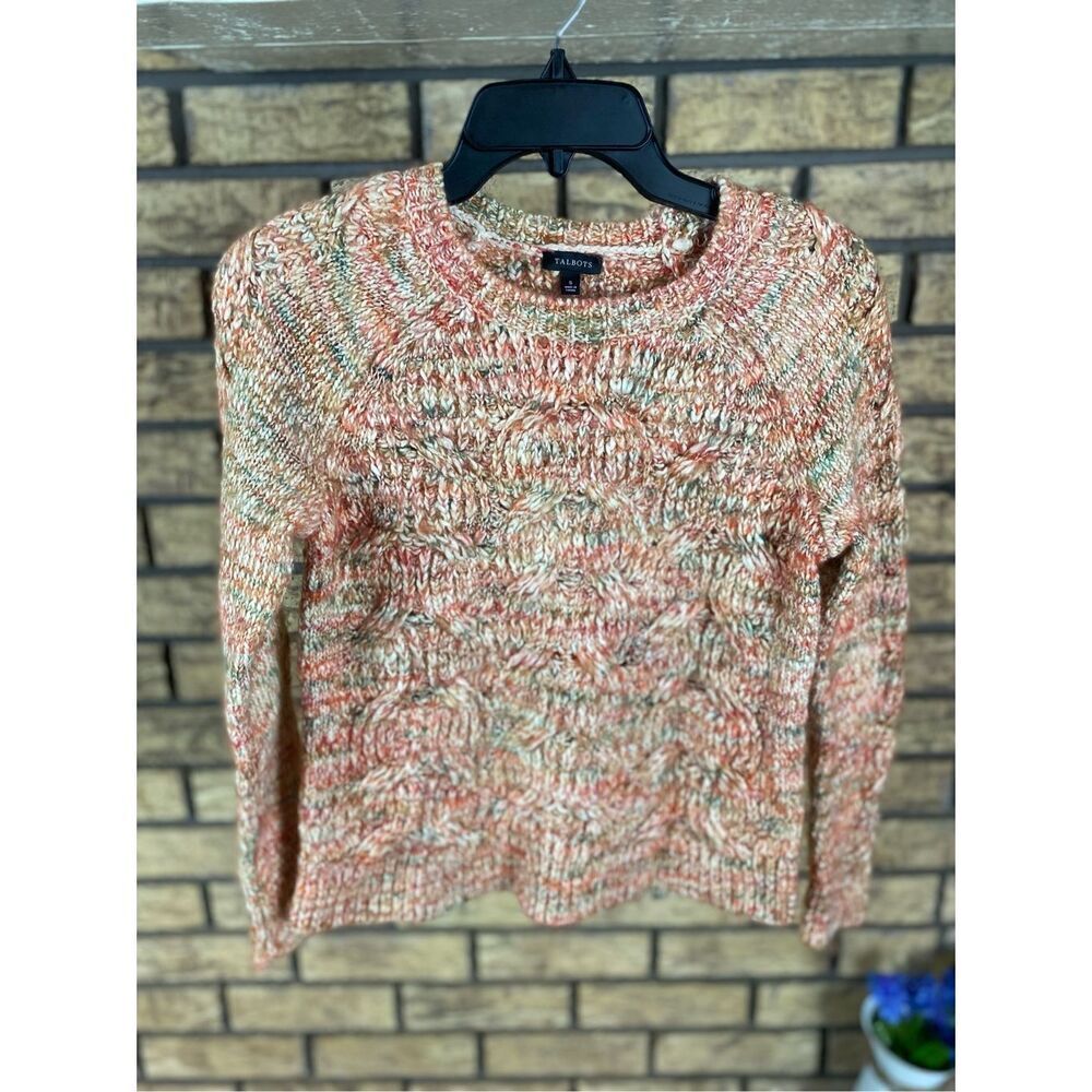Talbots Wool Blend Cable Knit Sweater